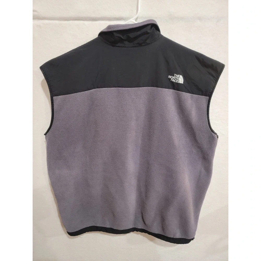 The North‎ Face Denali Vest Mens XXL Black Gray Fleece Full Zip Polartec Jacket